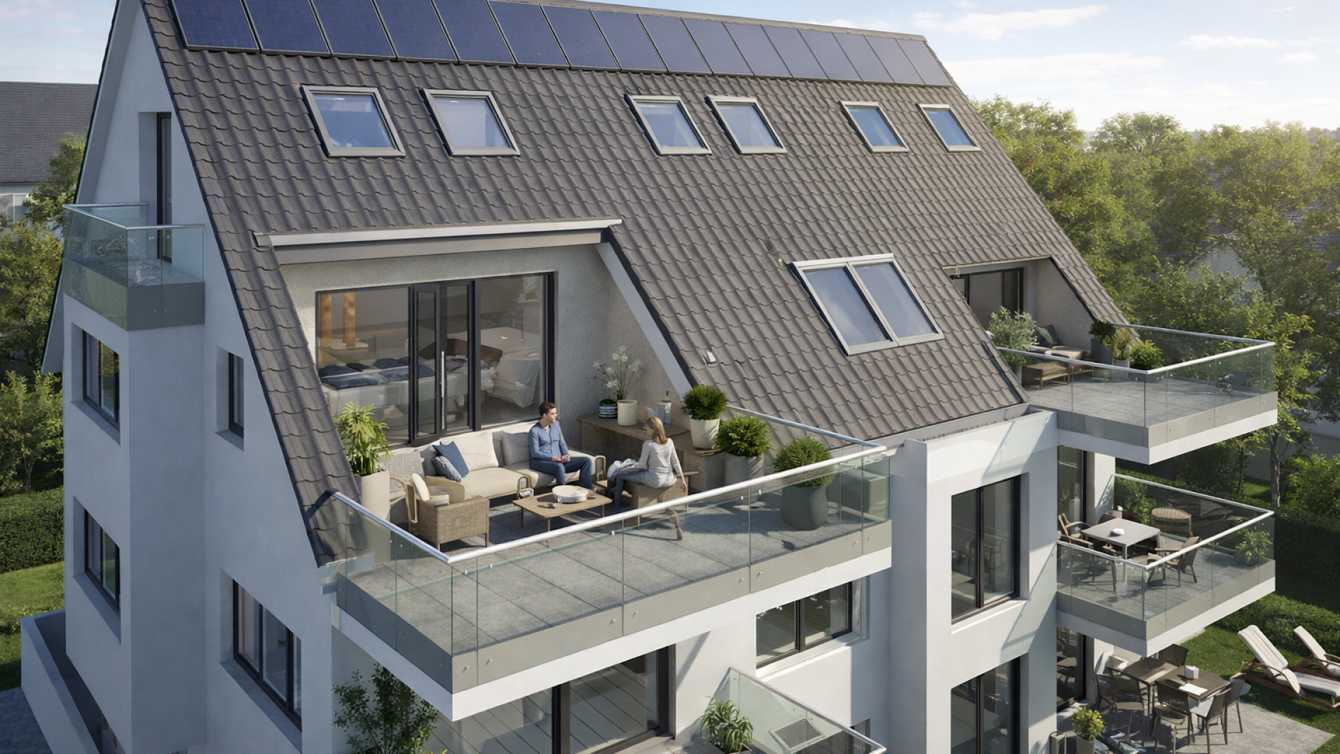 Visualisierung Dachterrasse